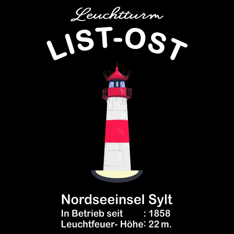 Lighthouse List-Ost on Sylt, North Sea coast