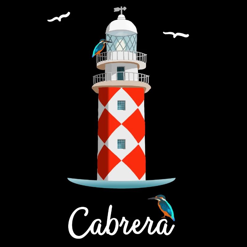 Îles Baléares Île Cabrera, dessin du phare