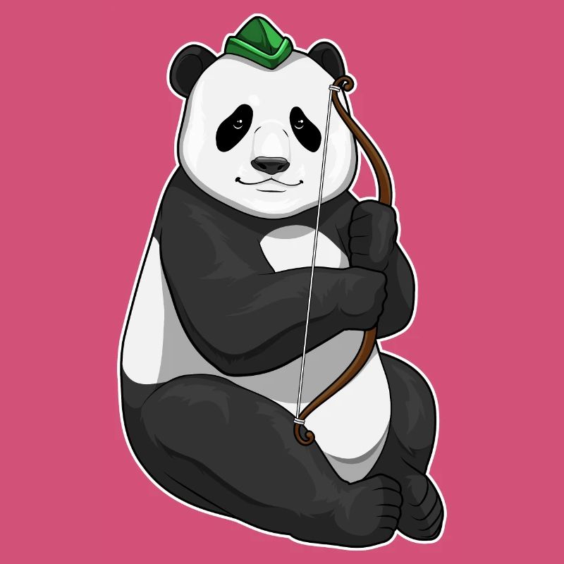 Panda Bogenschütze Bogen