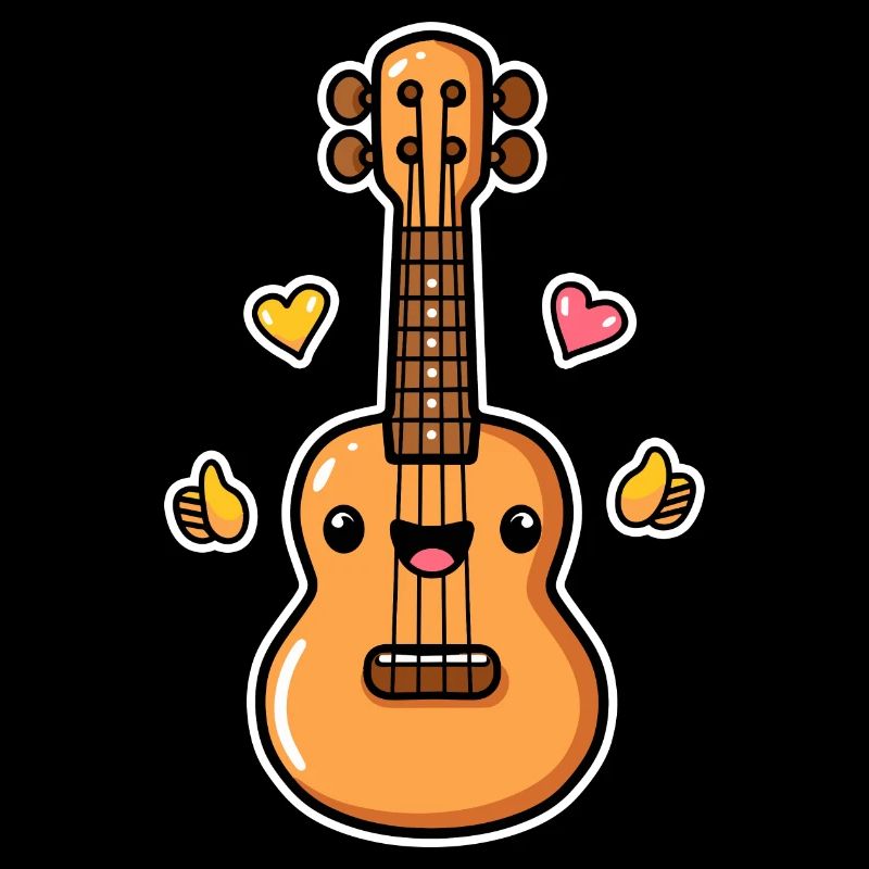 Ukulélé Style Dessin Animé