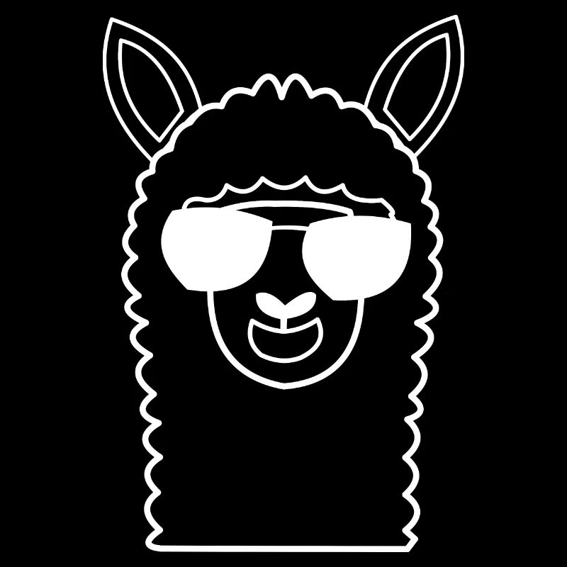 Lama avec lunettes de soleil