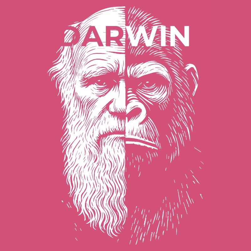 Darwin Gorilla Split Portrait Design