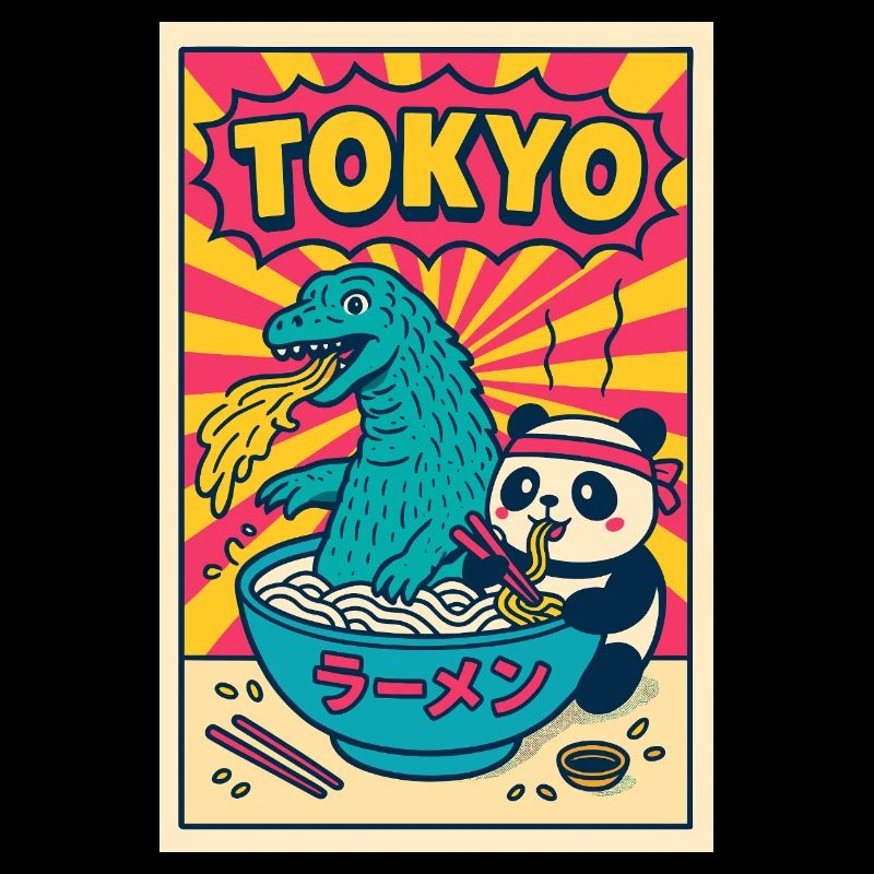 Tokyo Ramen Panda and Dragon