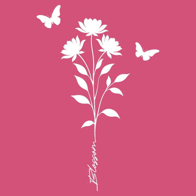 Silhouette de papillons floraux
