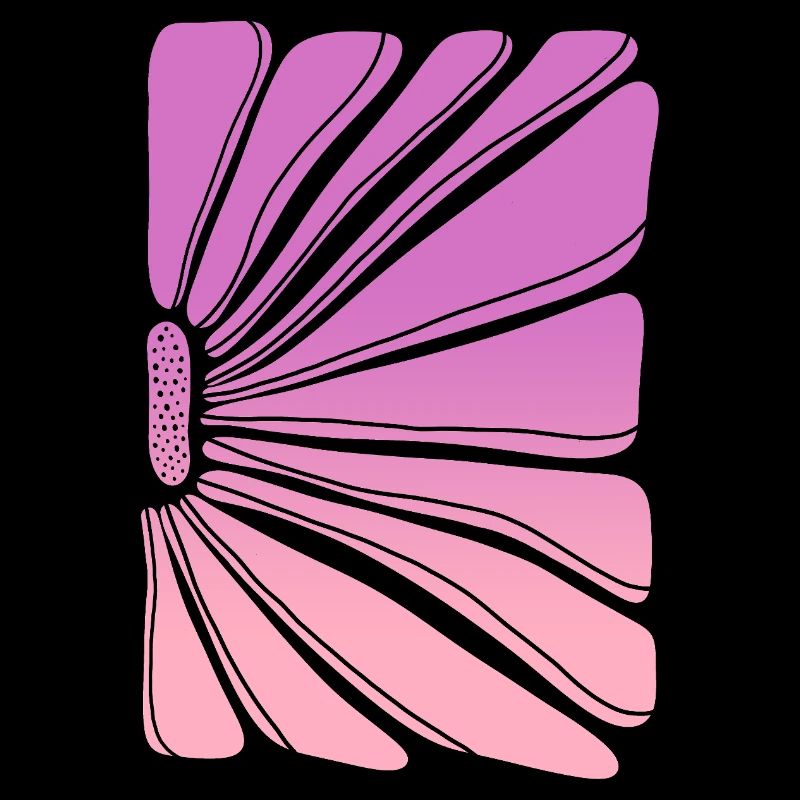 Fleur en dégradé rose violet