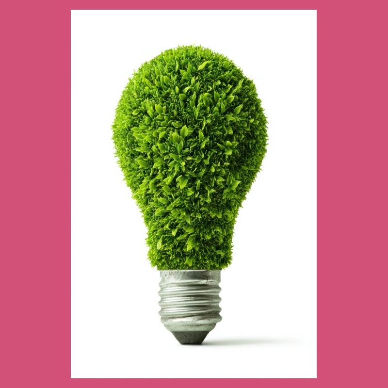 Conception d’ampoule lumineuse feuillue