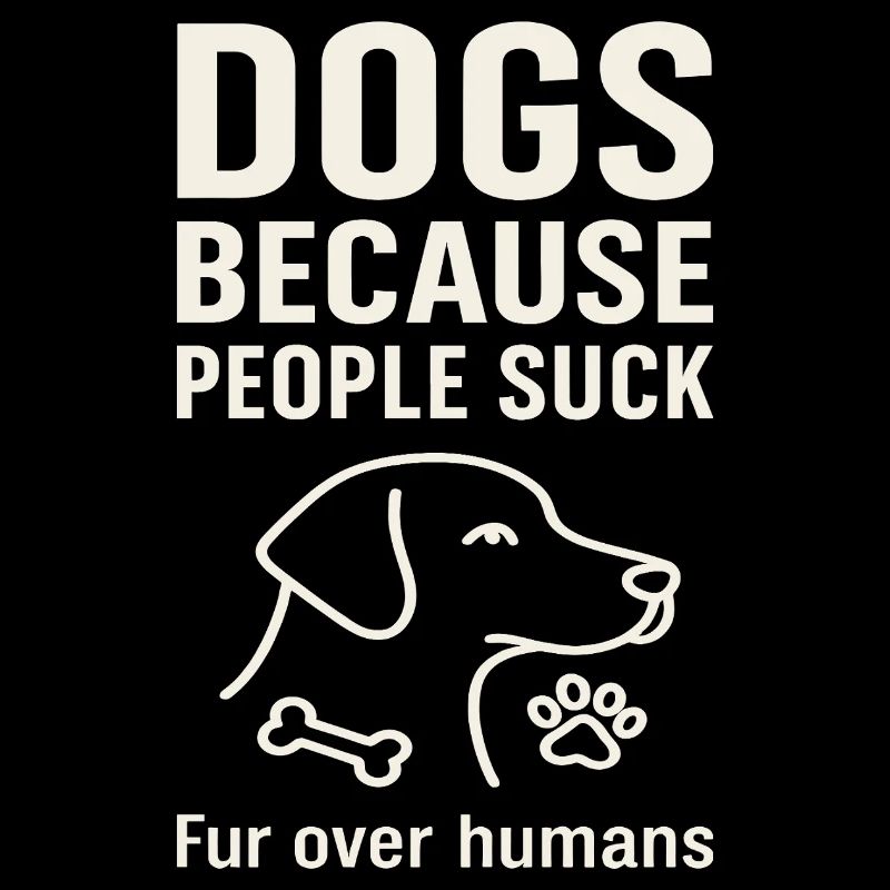 Les chiens parce que les gens sont de la merde