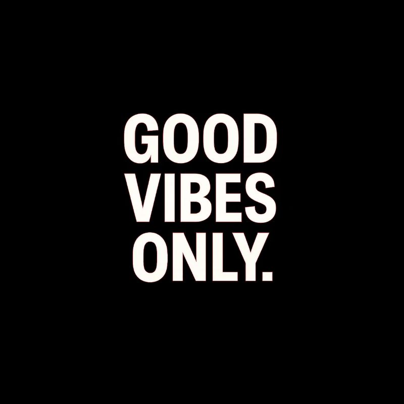 Gute Vibes Only - Neon Kontrast
