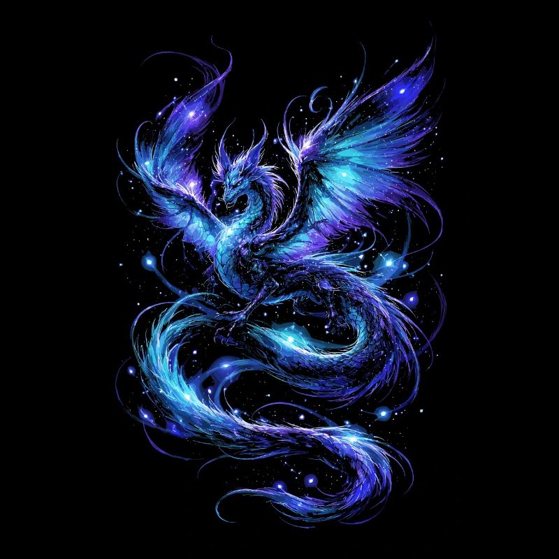 Blauer Sternenfeuerdrache