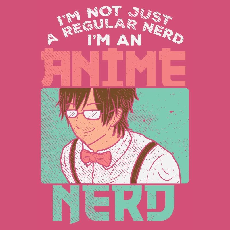 Graphique de citation drôle de nerd d’anime pas de nerd ordinaire