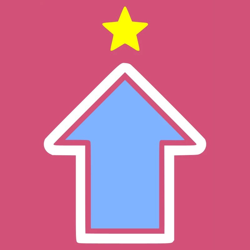Level Up Arrow Star Gaming Power Vector