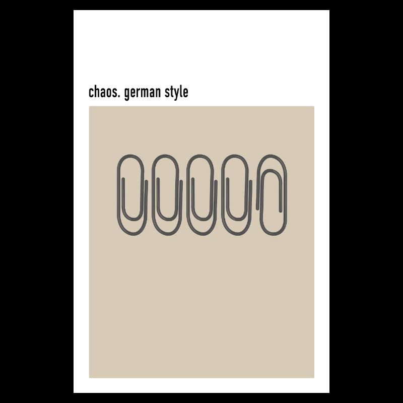 Chaos – German Style Paper Clips Beige