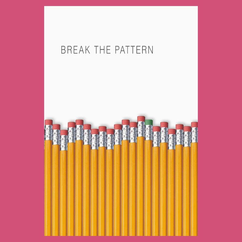 Break the Pattern Minimalist Statement Design