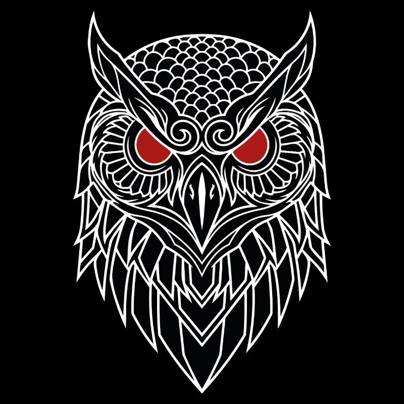 Eagle Owl Red Eye Totem