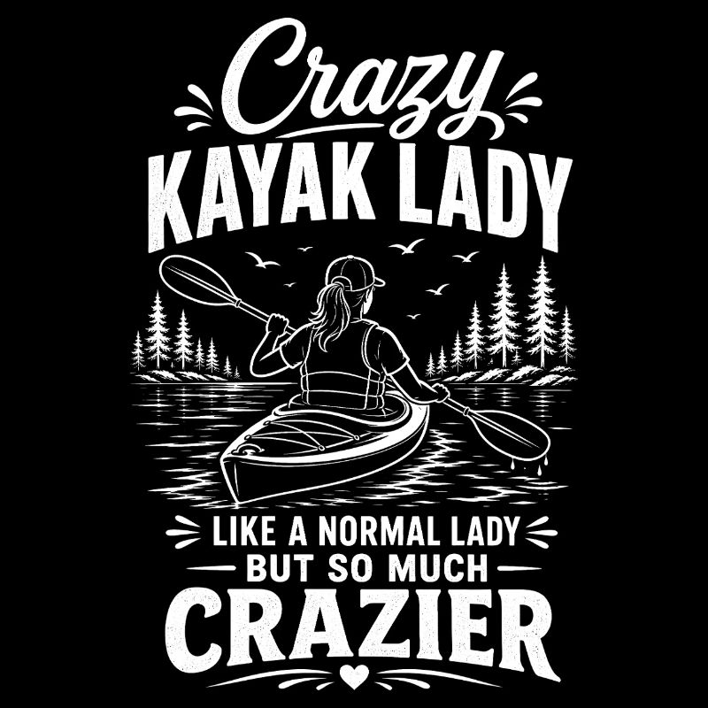 Crazy Kayak lady like a normal lady but so much