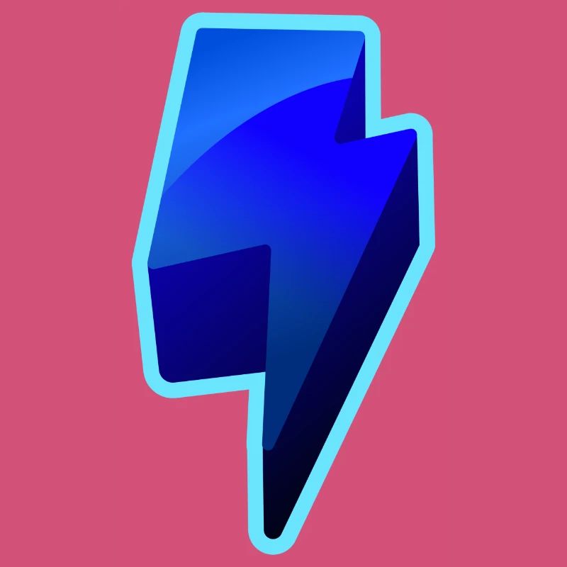 NeonBlitz Lightning Graphique Bleu