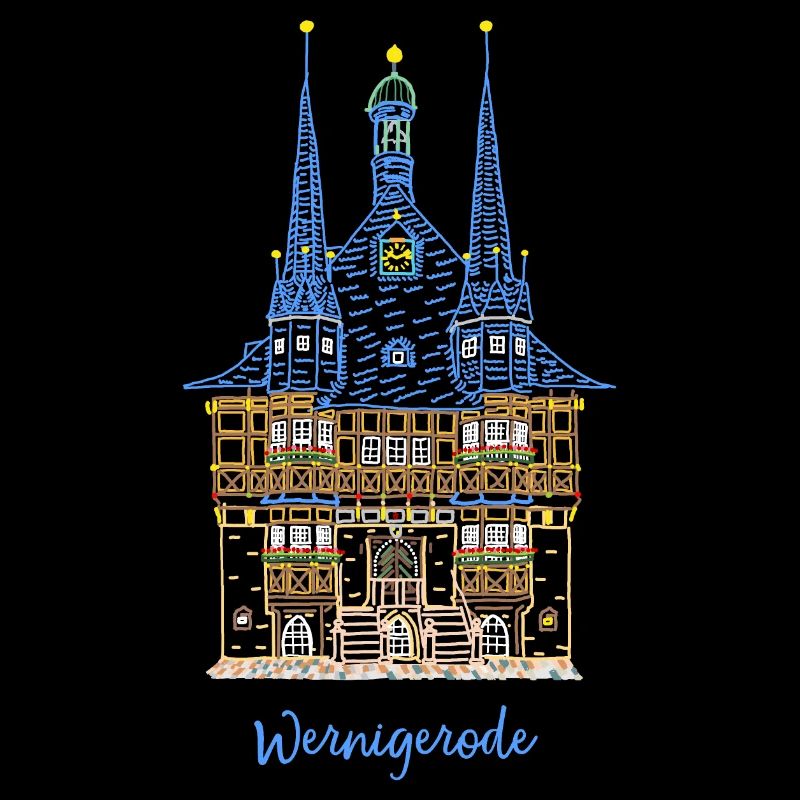 Wernigerode, historisches Rathaus, Ostdeutschland