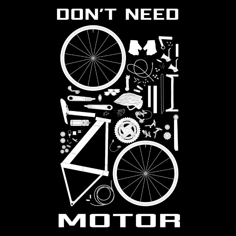 Don't need motor,  just your legs ! 