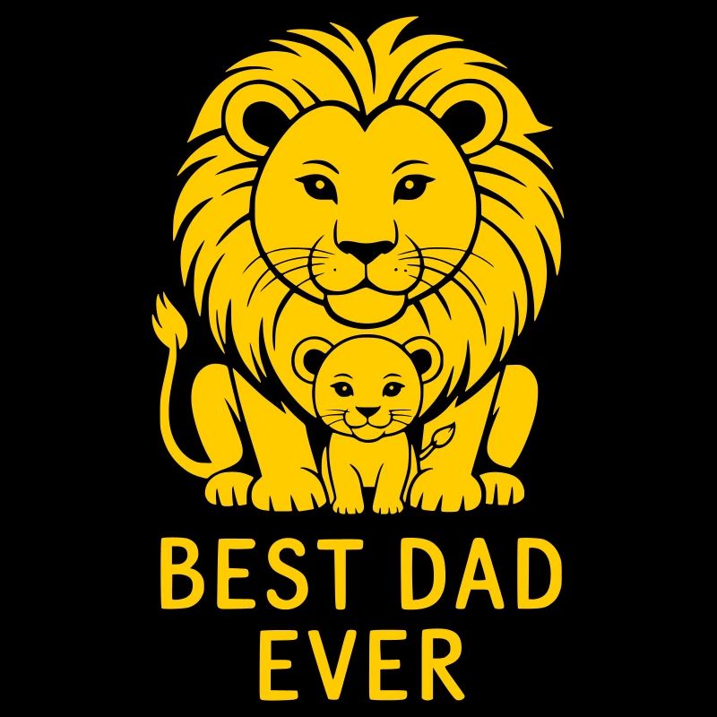 Bester Papa Löwe Löwenvater Best Dad ever