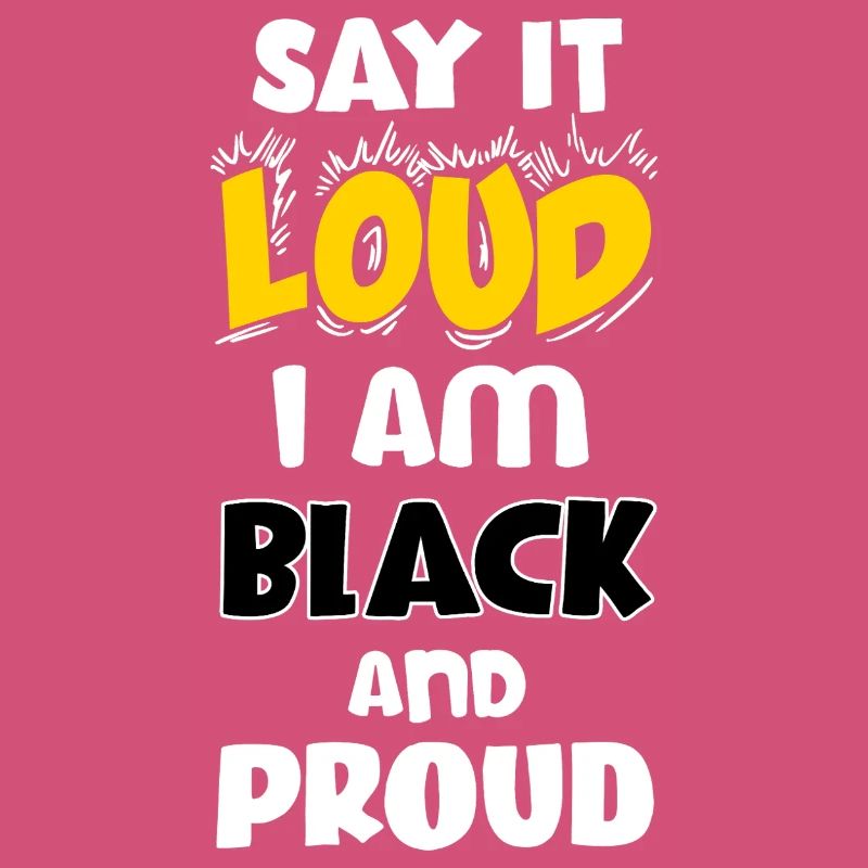 Loud Black Bold Statement Empowerment Design