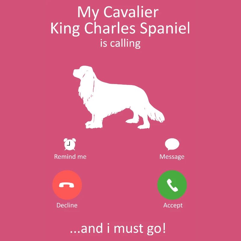 Cavalier King Charles Spaniel ruft Design