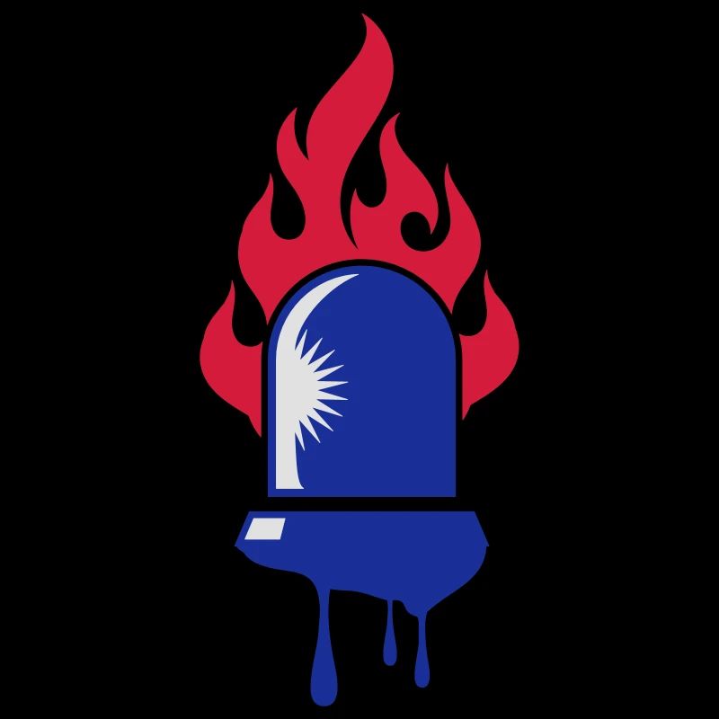 rotating blue beacon light-Fire department