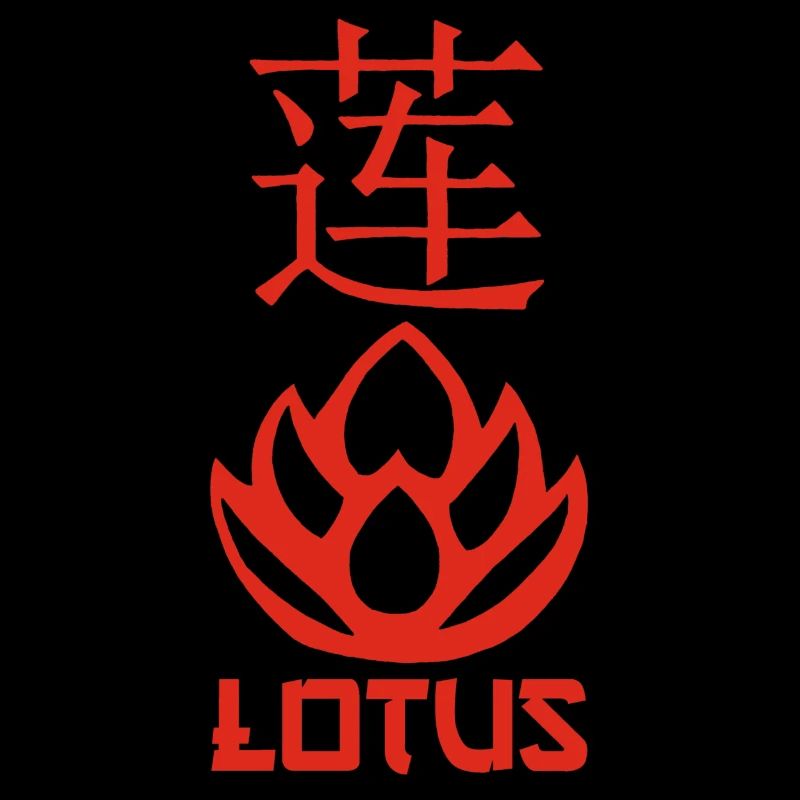 Roter Lotus und Asien