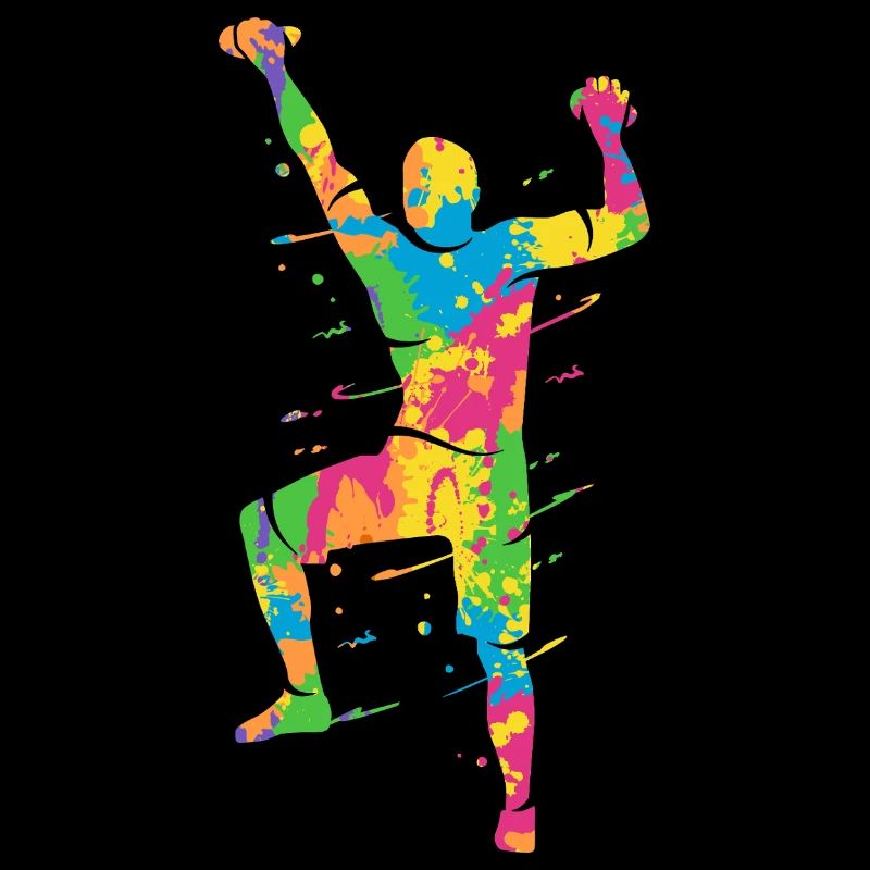 Klettern Berge bunt Kletterer Bouldern