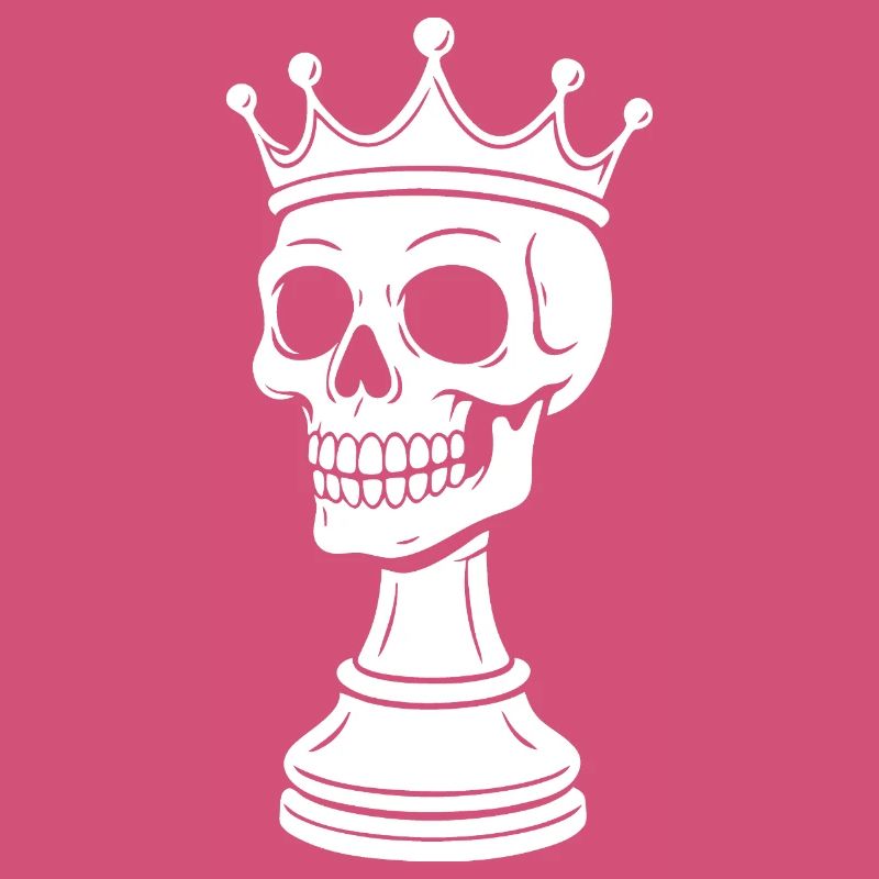 Chess King Skeleton Design