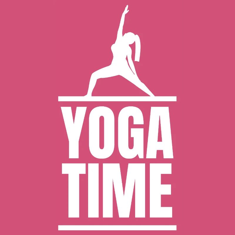Conception de la posture en silhouette du temps de yoga