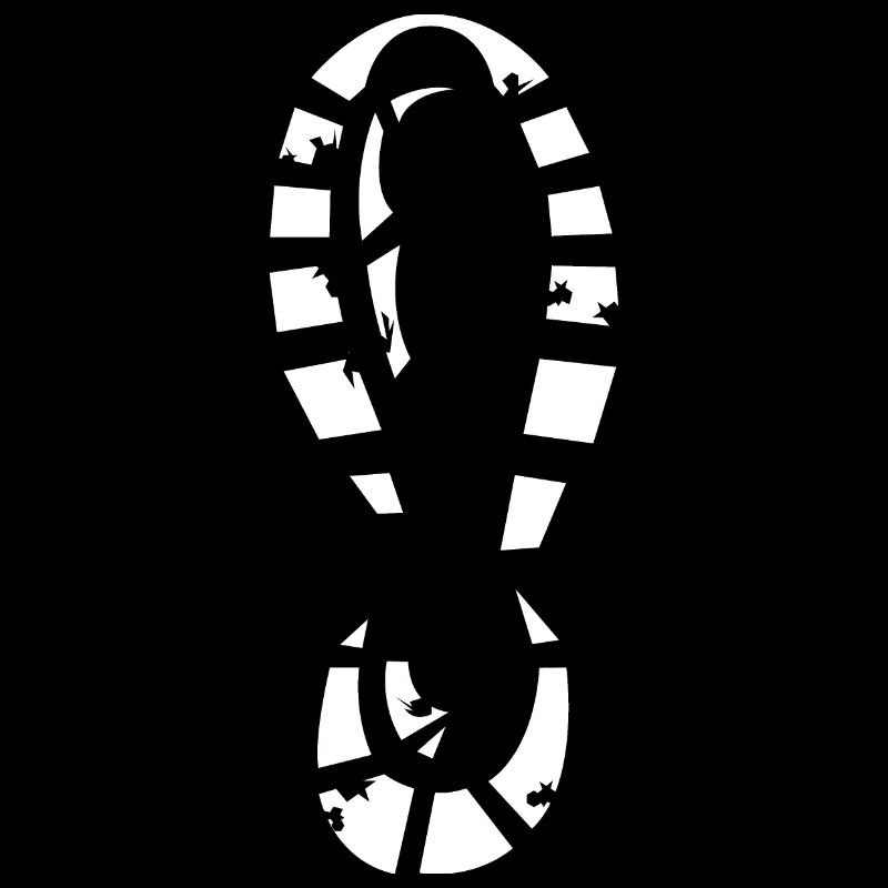 Icône d’impression de chaussure Logo Icône Illustration du pied