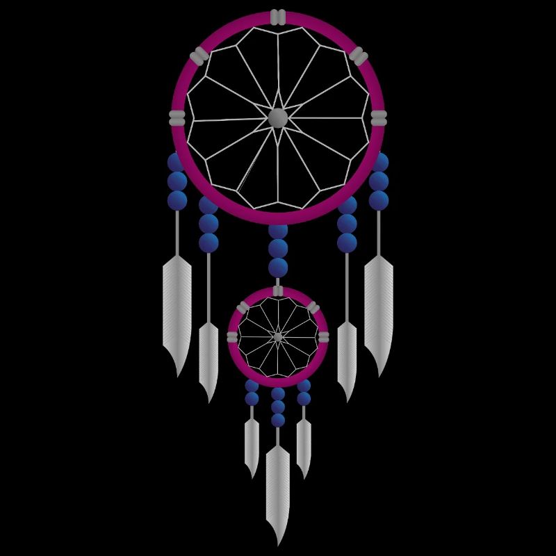 Lila-blauer Traumfänger