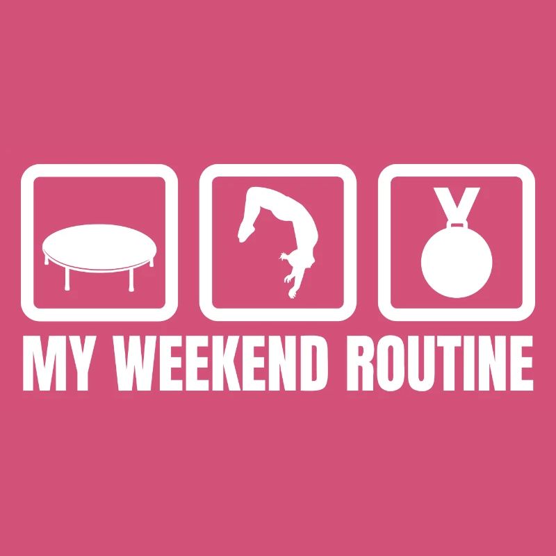Trampolin Wochenendroutine