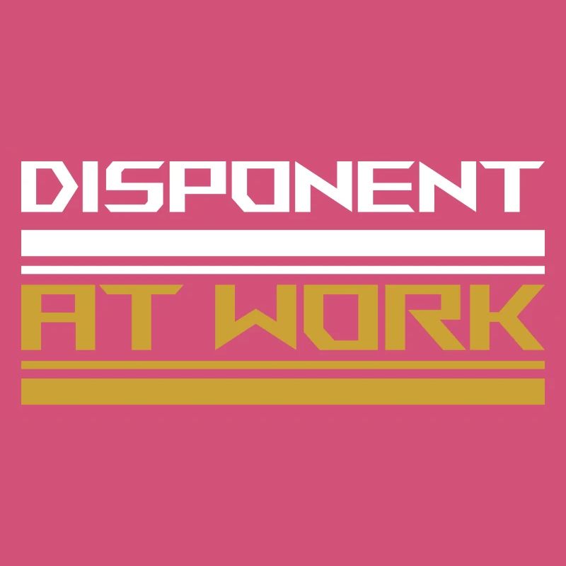 Disponent at work white