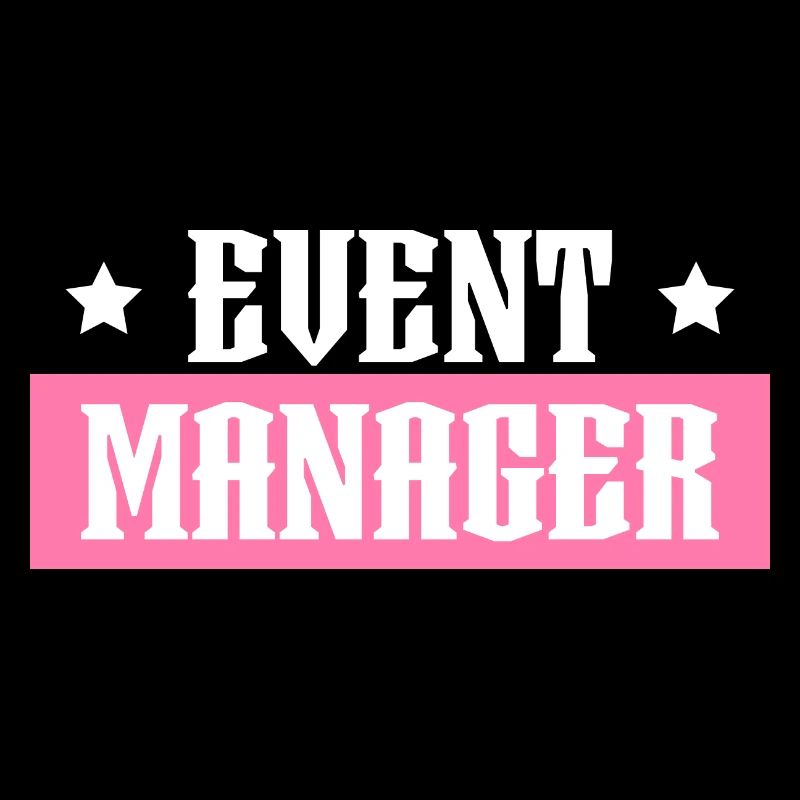 Event Manager pink tshirt black