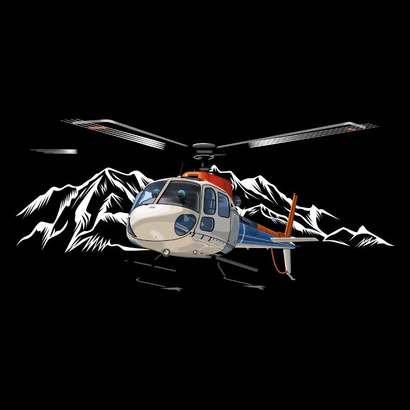 Helikopter in den Bergen