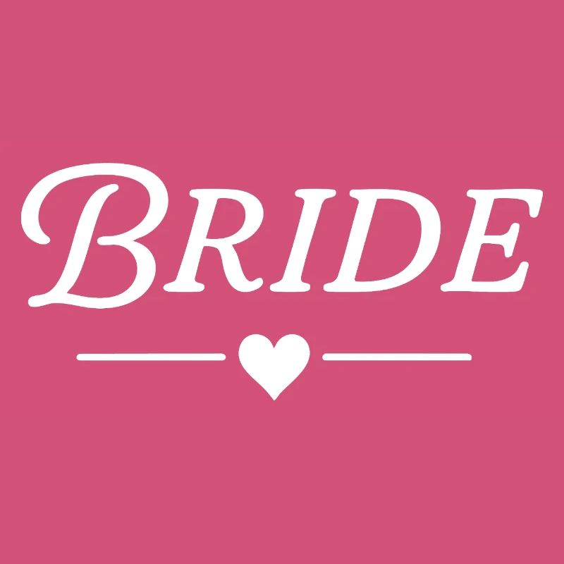 Bride / Classic Text White