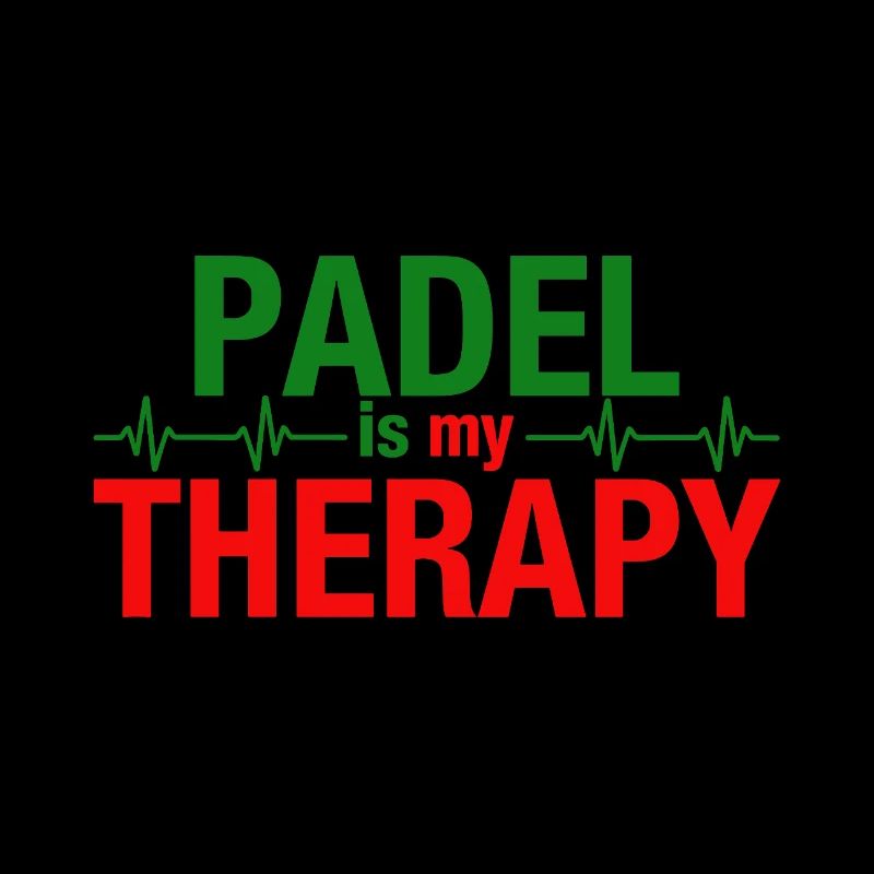 Padel is my therapy Herzschlag Sport Statement