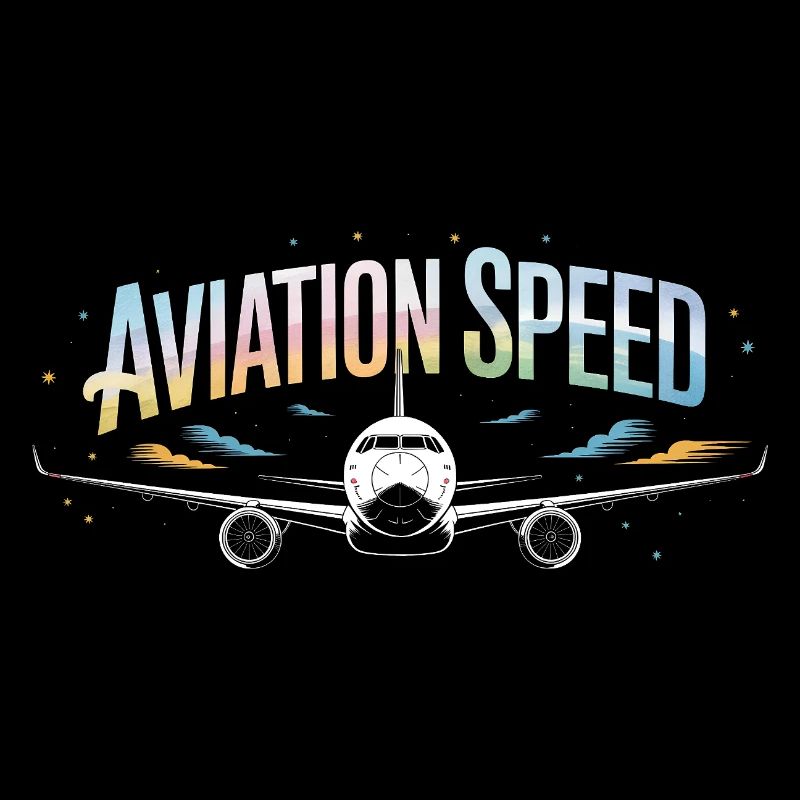Aviation Speed Passenger Aircraft Flying Print
