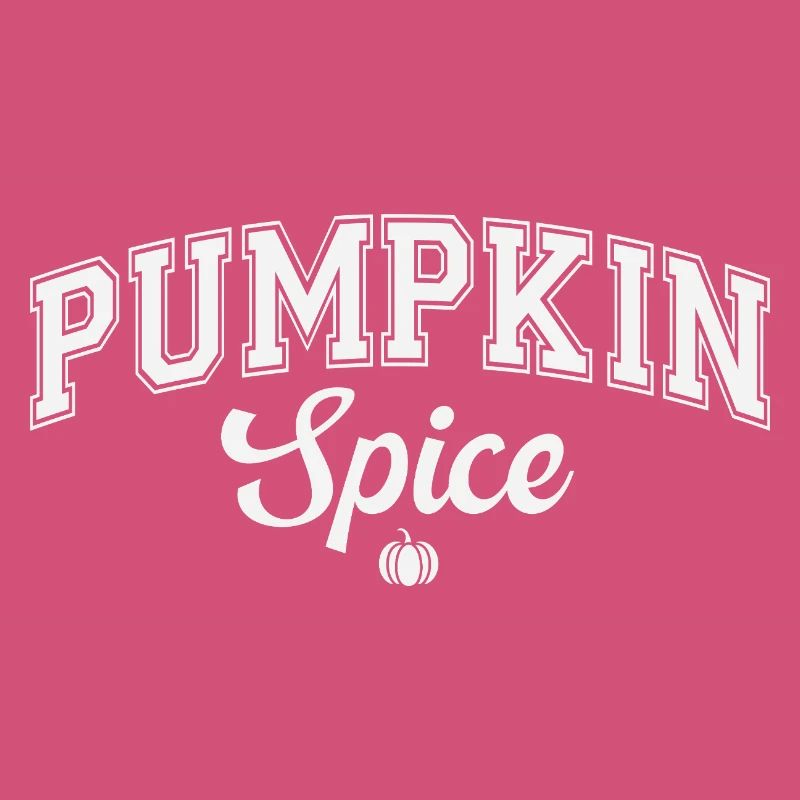 Pumpkin Spice Autumn Typography Design