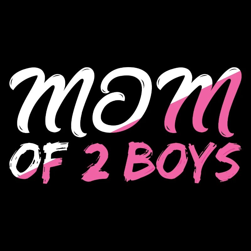 Mama von 2 Jungs mit Herz Motiv
