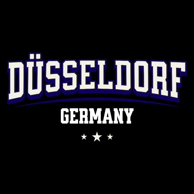 Dusseldorf Germany Varsity Logo