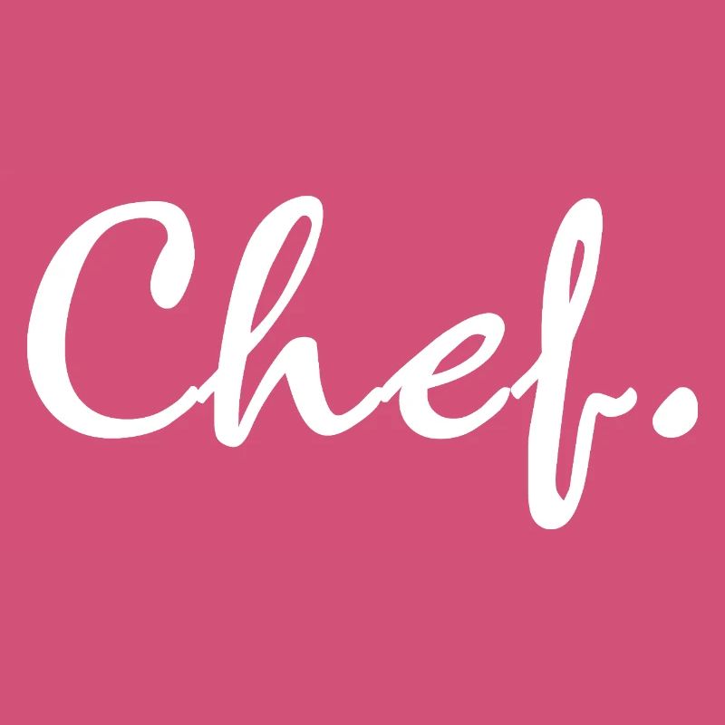 Chef Typography Word Text Culinary Gift