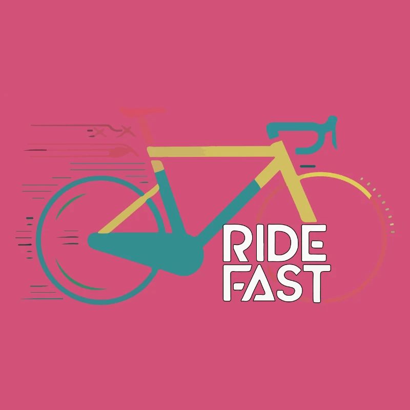 Conception d’impression de vélo de vitesse vive