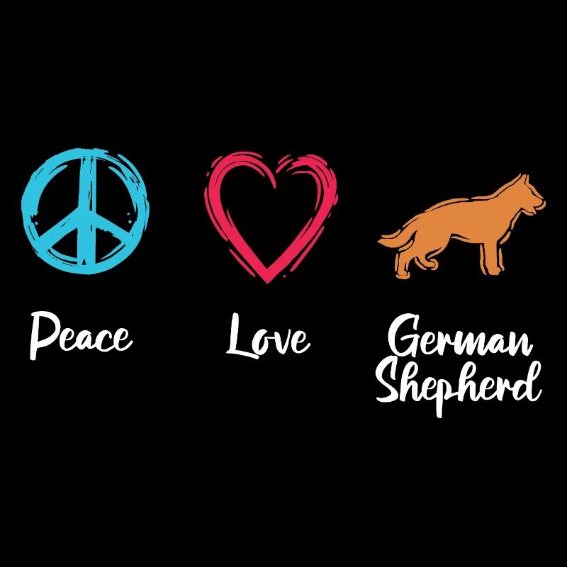 Chien de berger Peace Love