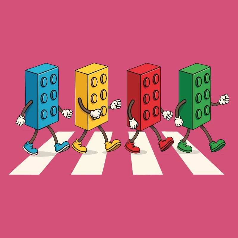 Zebra Made Of Bricks Creative Block Builder