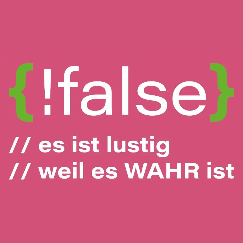 false - Lustiger Programmierer Spruch
