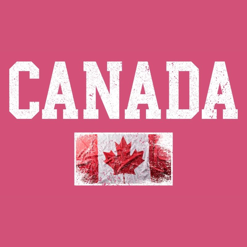 Drapeau du Canada en érable vieilli