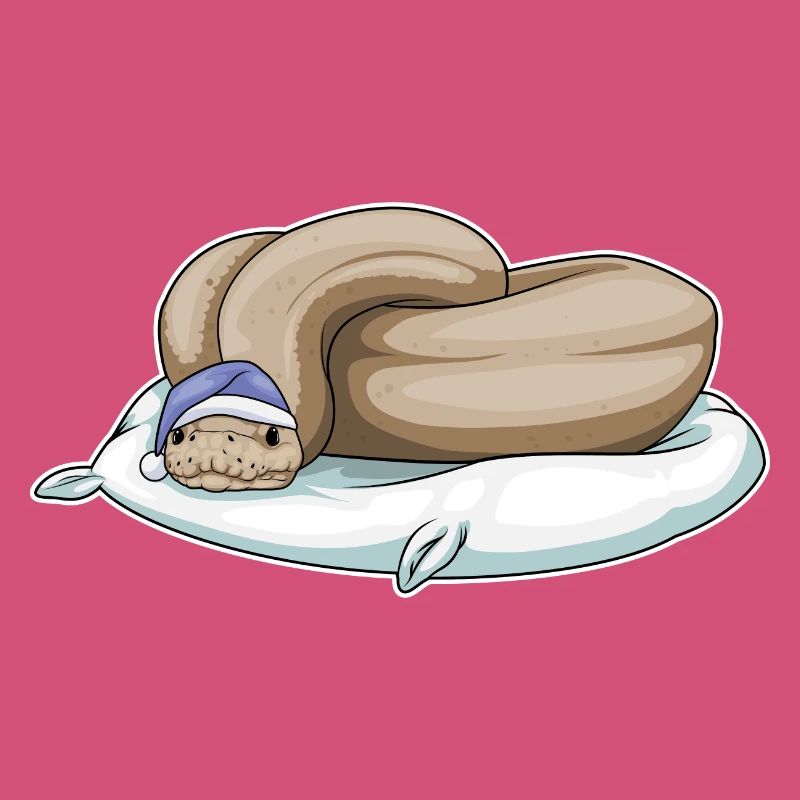 Oreiller de couchage serpent