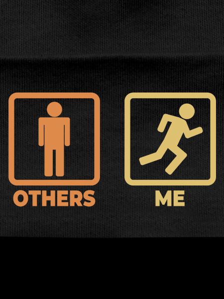 Runner stick figures